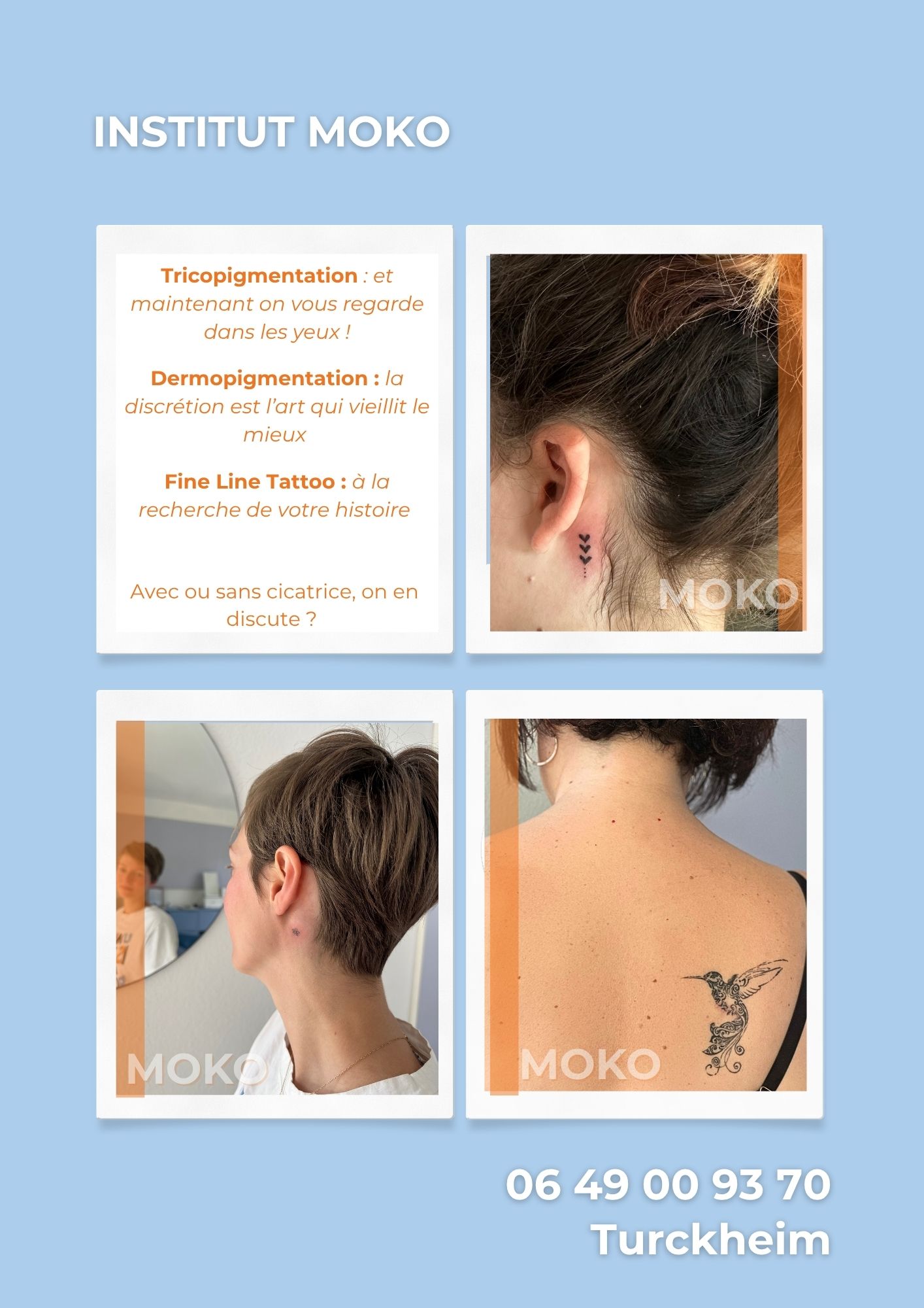 Tatouage fine line · Institut Moko, Turckheim (Colmar), Alsace
